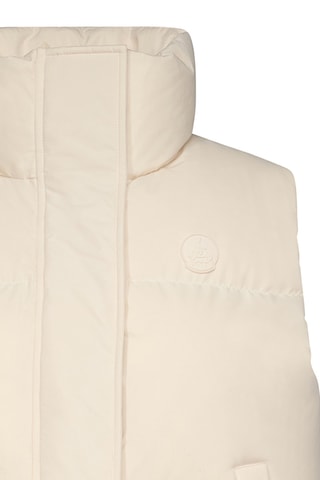 Doudoune courte sans manches esprit 'Puffer' Shanghai - Ivoire