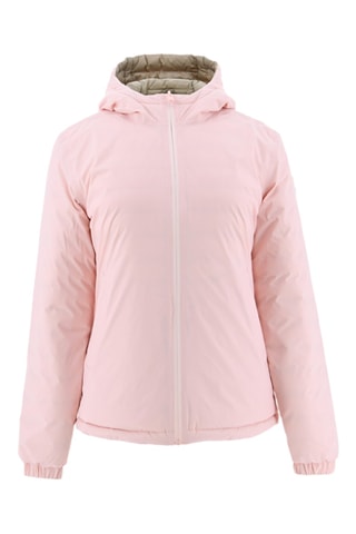 Doudoune réversible à capuche Vienne - Rose doux et beige