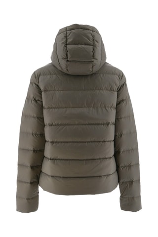 Doudoune droite à capuche Jane - Taupe