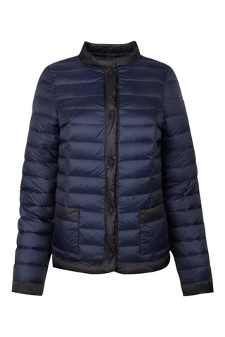 Doudoune légère bicolore Paola - Bleu marine et noir
