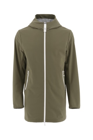 Veste longue coupe-vent stretch Mathias - Army