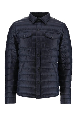 Doudoune légère col chemise Cris - Bleu marine
