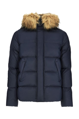 Doudoune courte à capuche Prestige 2.0 - Bleu marine
