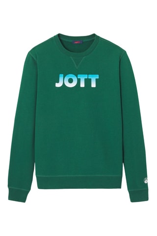 Sweat en coton biologique Braga Braga Logo - Vert foncé