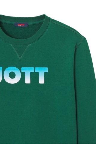 Sweat en coton biologique Braga Braga Logo - Vert foncé