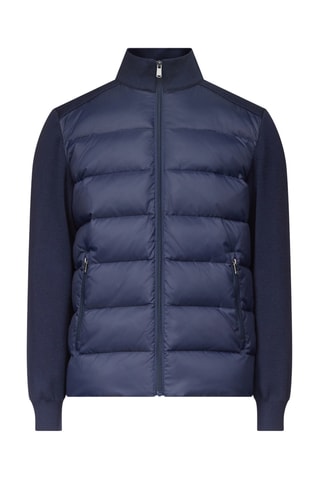 Doudoune en mailles Fargo - Bleu marine