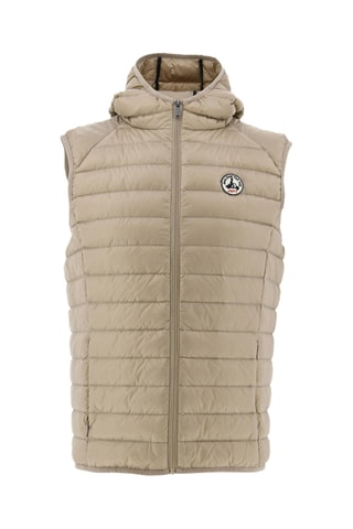 Doudoune à capuche sans manches Pat - Beige