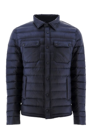 Doudoune légère col chemise Cris - Bleu marine
