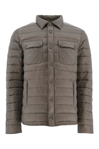 Doudoune légère col chemise Cris - Taupe
