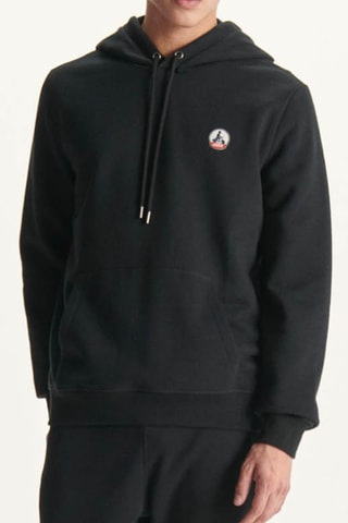 Sweat à capuche en coton biologique Mataro - Noir