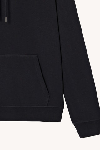Sweat à capuche en coton biologique Mataro - Noir