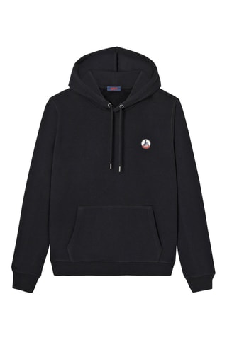 Sweat à capuche en coton biologique Mataro - Noir