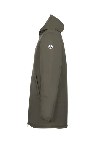 Doudoune longue réversible à capuche Amsterdam 2.0 - Army et beige