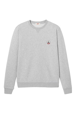 Sweat en coton biologique Braga - Gris chiné