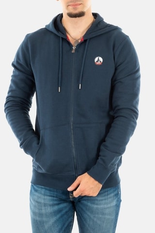 Sweat à capuche en coton biologique Mexico - Bleu marine