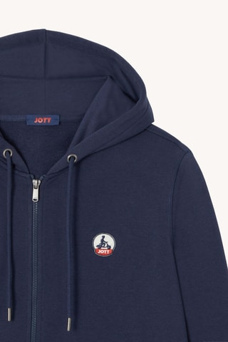 Sweat à capuche en coton biologique Mexico - Bleu marine