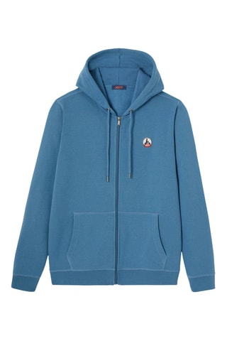 Sweat à capuche en coton biologique Mexico - Bleu jean