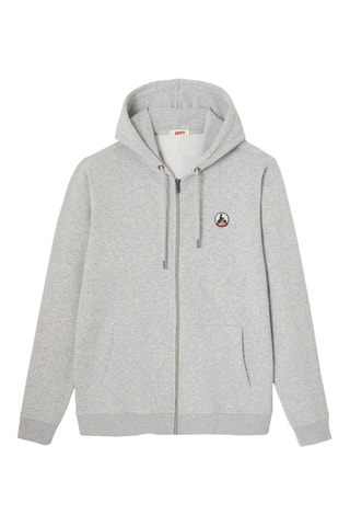 Sweat à capuche en coton biologique Mexico - Gris chiné