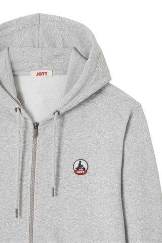 Sweat à capuche en coton biologique Mexico - Gris chiné