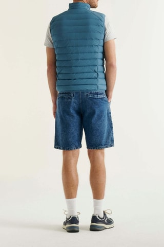 Doudoune sans manches stretch Arafo - Bleu jean
