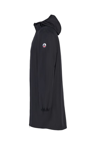 Imperméable long à capuche Oban - Noir