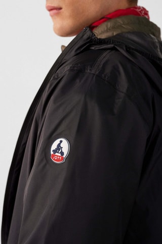 Imperméable long à capuche Oban - Noir