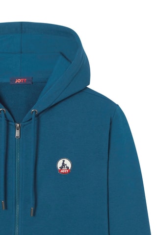 Sweat à capuche en coton biologique Mexico 2.0 - Bleu métallique