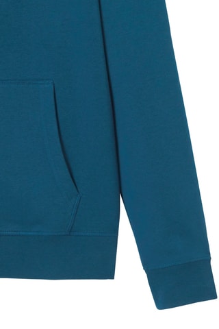 Sweat à capuche en coton biologique Mexico 2.0 - Bleu métallique