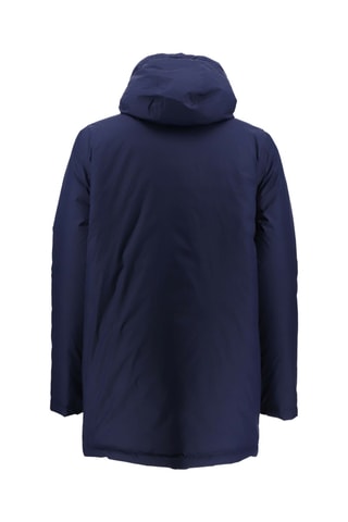 Doudoune réversible longue à capuche Dharavi - Bleu marine