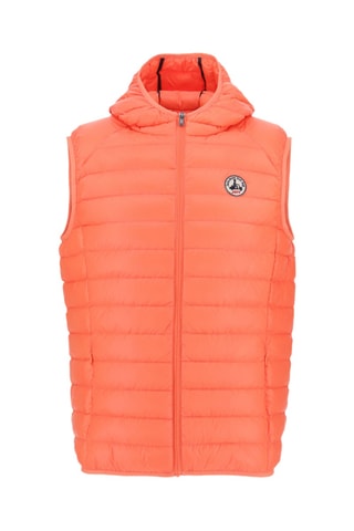 Doudoune à capuche sans manches Pat - Orange fluo