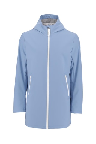 Veste longue coupe-vent stretch Mathias - Bleu marine et beach