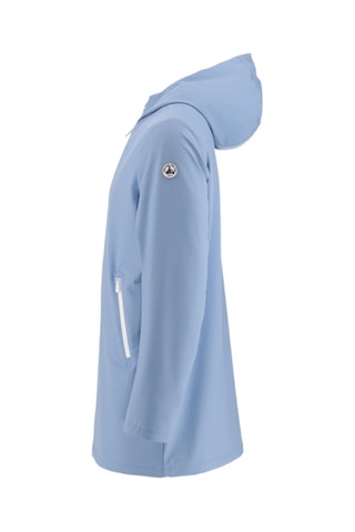 Veste longue coupe-vent stretch Mathias - Bleu marine et beach
