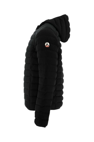 Doudoune jersey à capuche Nico - Noir