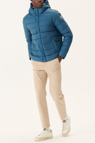 Doudoune à capuche Jorge - Bleu jean