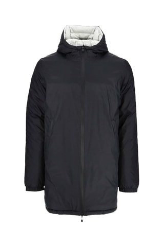 Doudoune longue réversible à capuche Amsterdam 2.0 - Noir et gris doux
