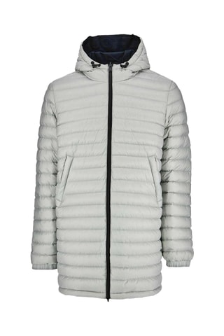 Doudoune longue réversible à capuche Amsterdam 2.0 - Noir et gris doux