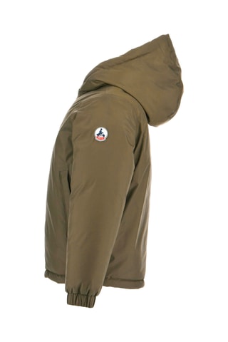 Doudoune réversible à capuche Yoko 2.0 - Army et Orange foncé