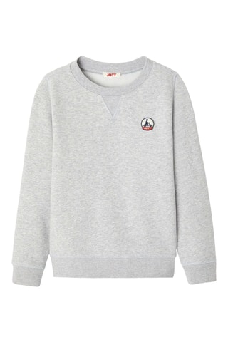 Sweat en coton biologique Barcelos - Gris chiné