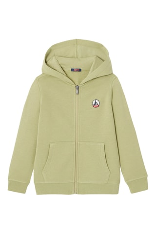 Sweat à capuche en coton biologique Tijuana - Vert lichen