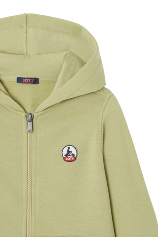Sweat à capuche en coton biologique Tijuana - Vert lichen