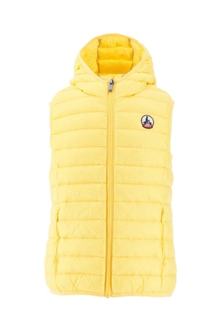 Doudoune sans manches à capuche Djam - Jaune doux