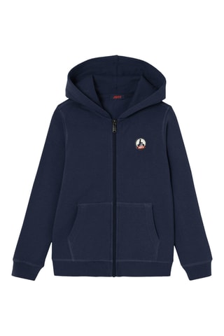Sweat à capuche en coton biologique Tijuana - Bleu marine