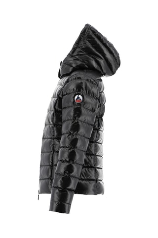 Doudoune laquée à capuche Grand Froid Opale - Noir