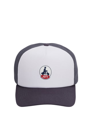 Casquette bicolore à filet Sail - Bleu marine et blanc