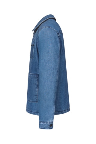 Doudoune surchemise en denim Jott x Denham Travail Worker - Jeans Foncé