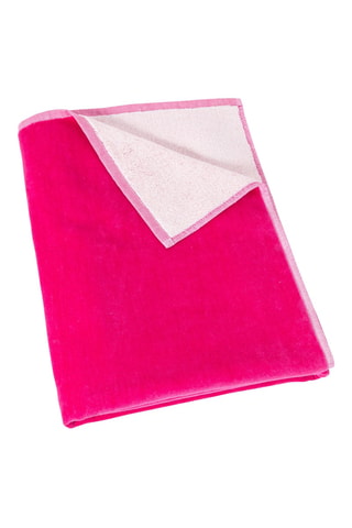 Serviette de plage en éponge Beach - Rose sauvage