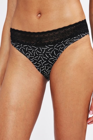 3 bragas Les Cotons Bio - Negro y blanco