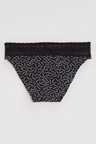 3 bragas Les Cotons Bio - Negro y blanco