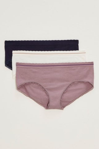 3 shortis - Negro y blanco