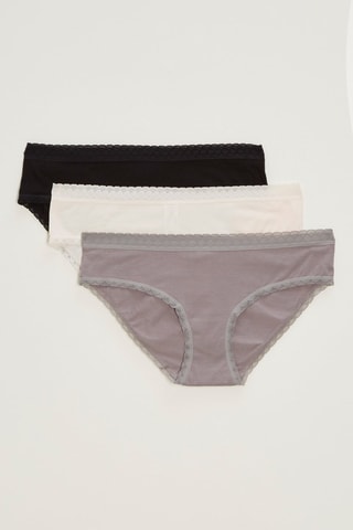 3 bragas - Negro y gris